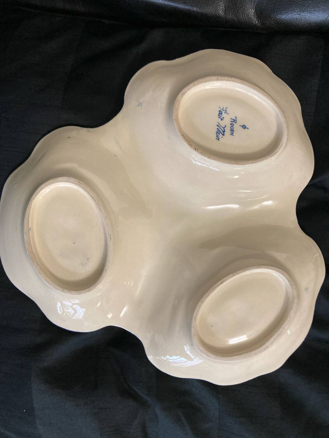 Serving dish in old Rouen