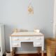 Bureau bois et blanc