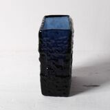 Cobalt Blue Mid-Century Glass Vase by Göte Augustsson, Ruda Glasbruk, 1970s