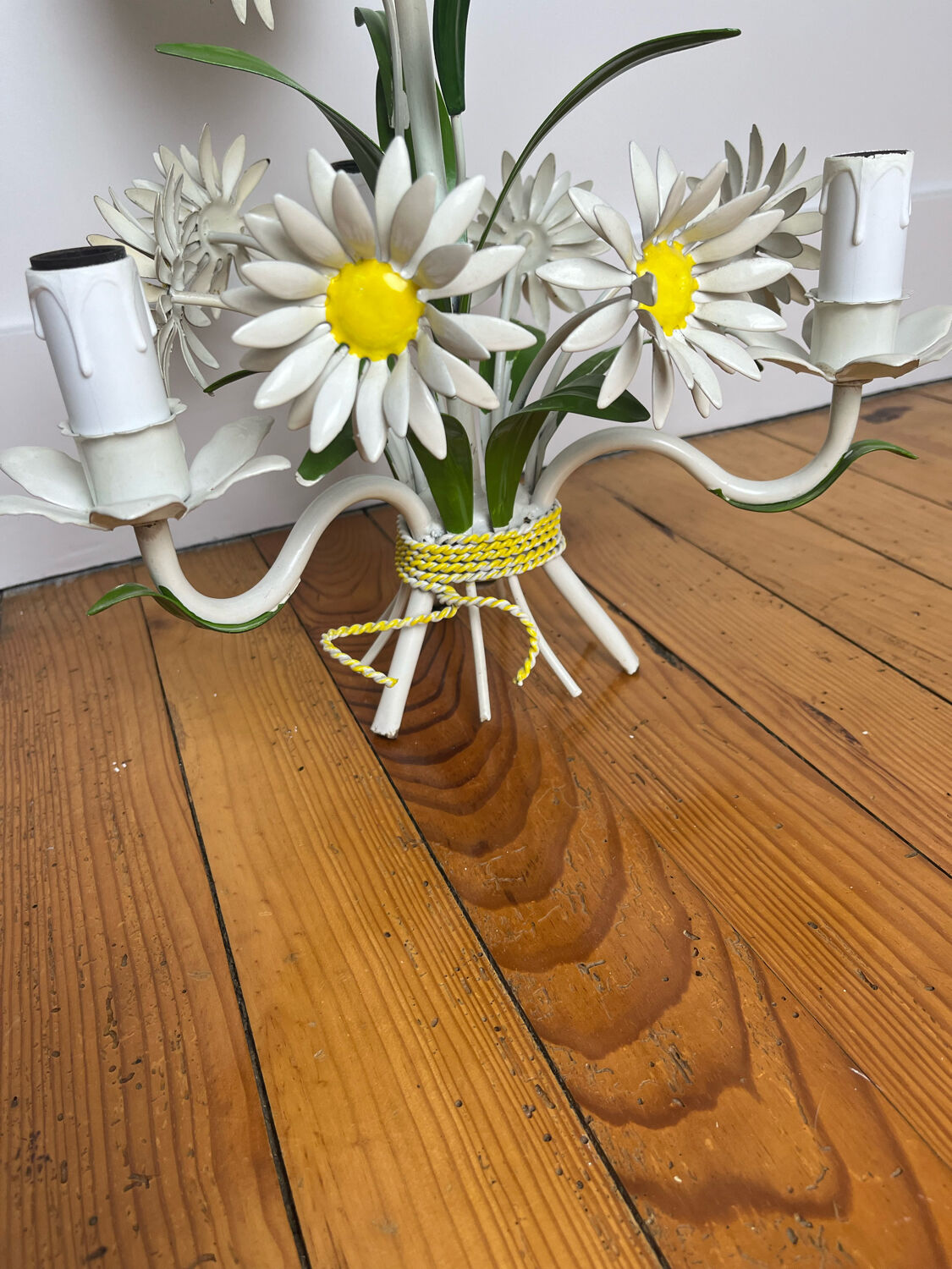 Lustre italien marguerites années 70