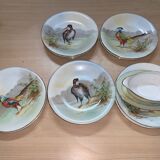 Set of 12 plates with ceramic saucière