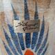 Large vintage vase Saint-Clément France – hand-painted floral decoration