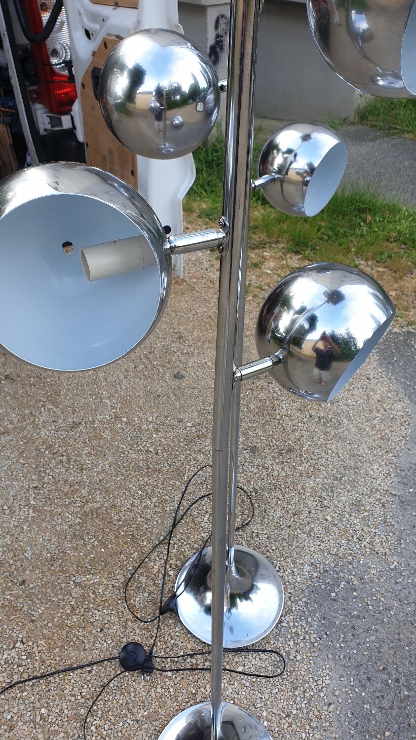 Paire de lampadaires space âge