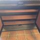 Renaissance style 2-door walnut sideboard