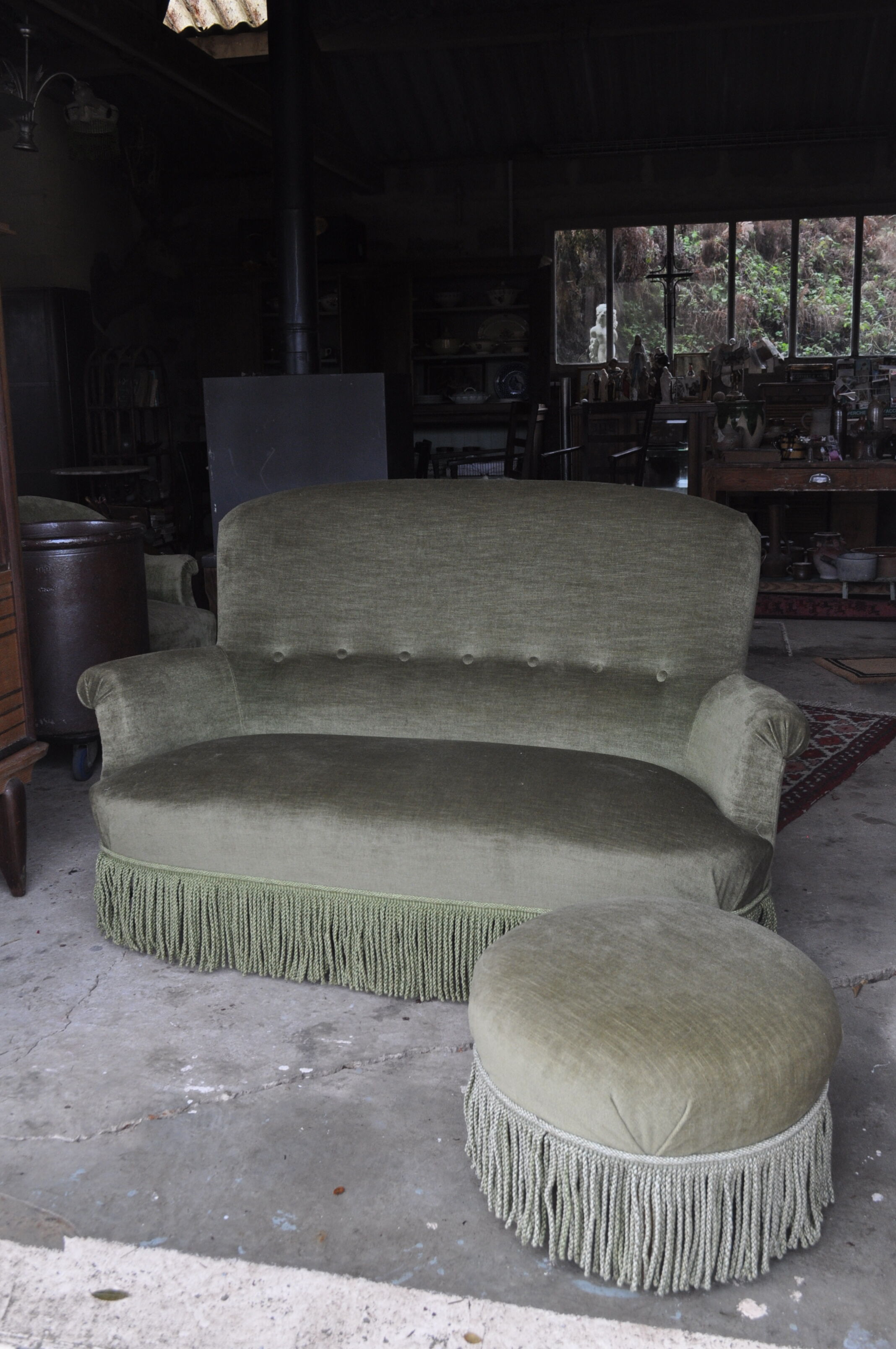Toad bench and footrest.