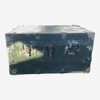 Wooden military trunk