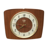 Pendule horloge ancienne Horbijo formica années 70 vintage