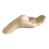 Plaster candle holder sculpture