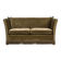 Canapé "Espagnol" à bras tombants, 2 places danois des années 1970, en velours de mobilier.