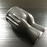 Black hand vase