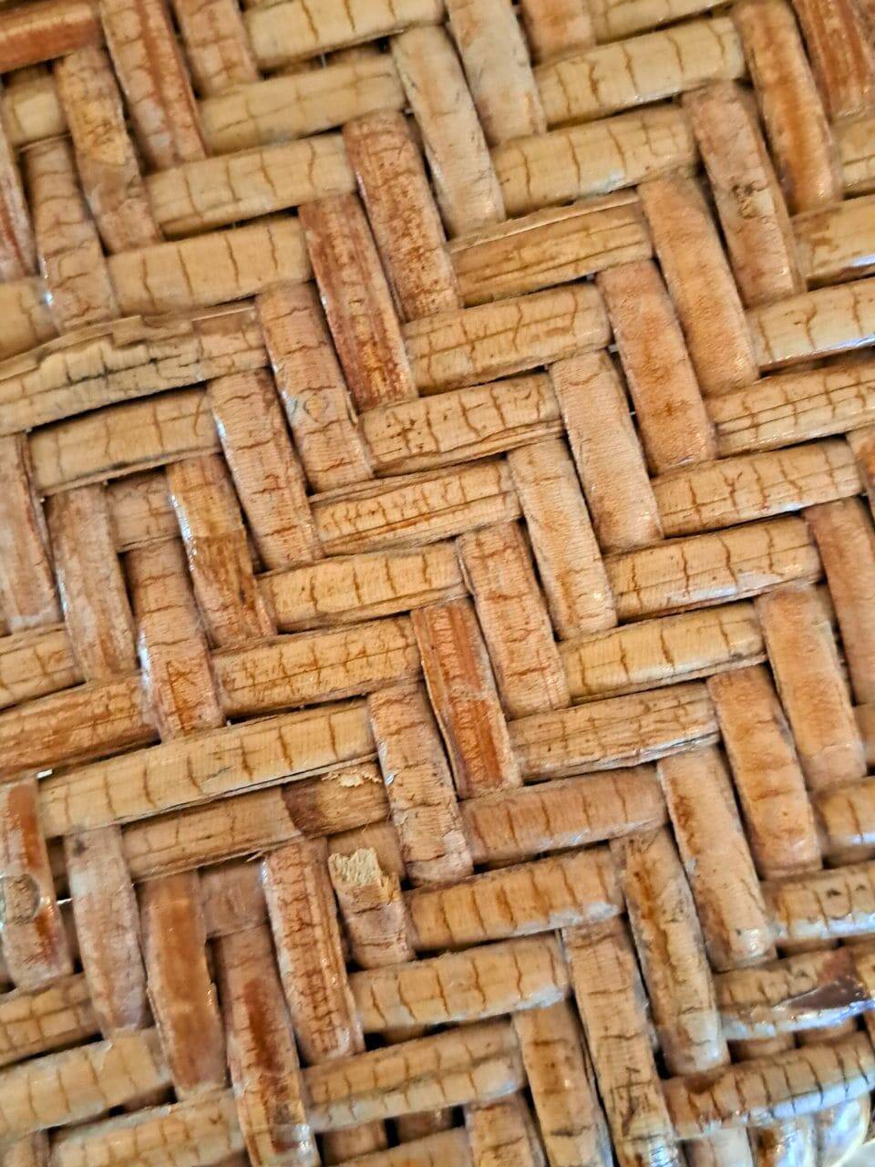Vintage rattan and wicker bar stools