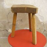 Rustic tripod stool "French craftsmanship"