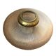 Holophane glass and brass photophore