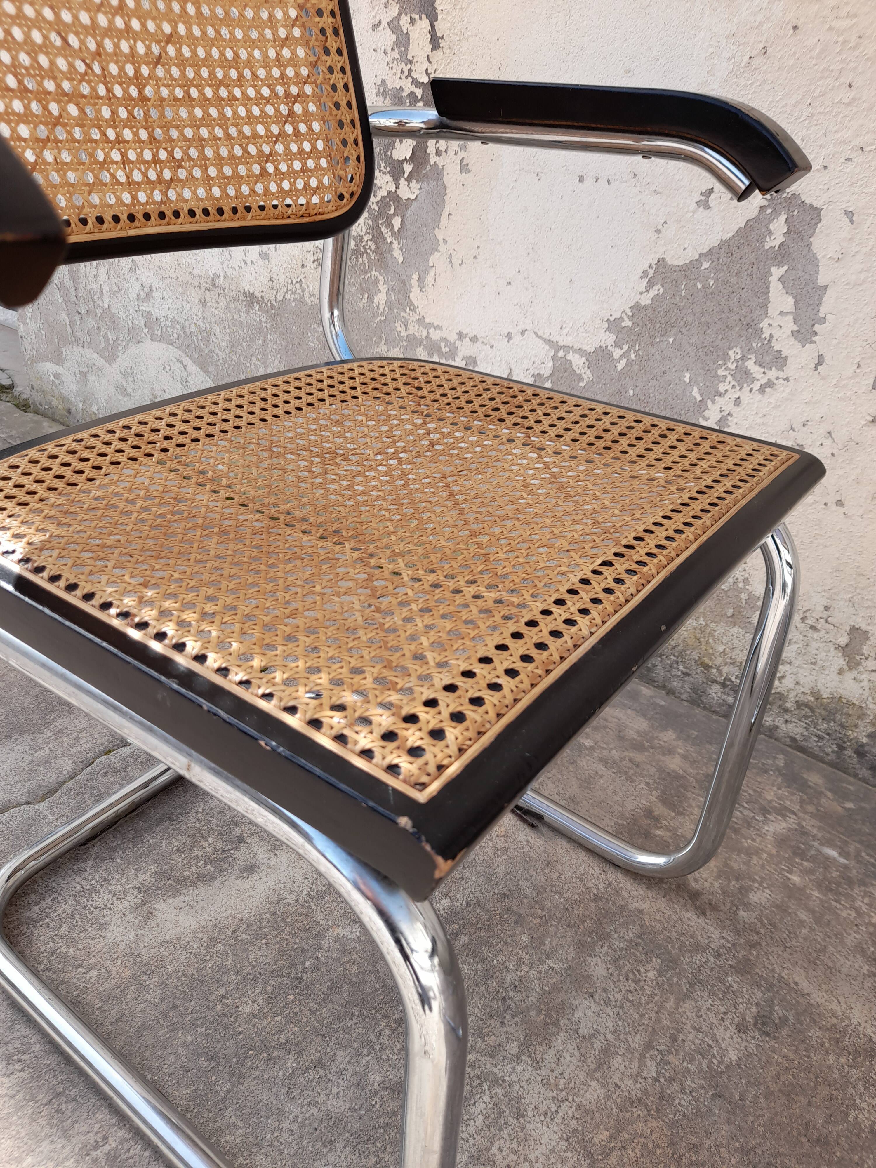 Paire de fauteuils B64 Cesca de Marcel Breuer