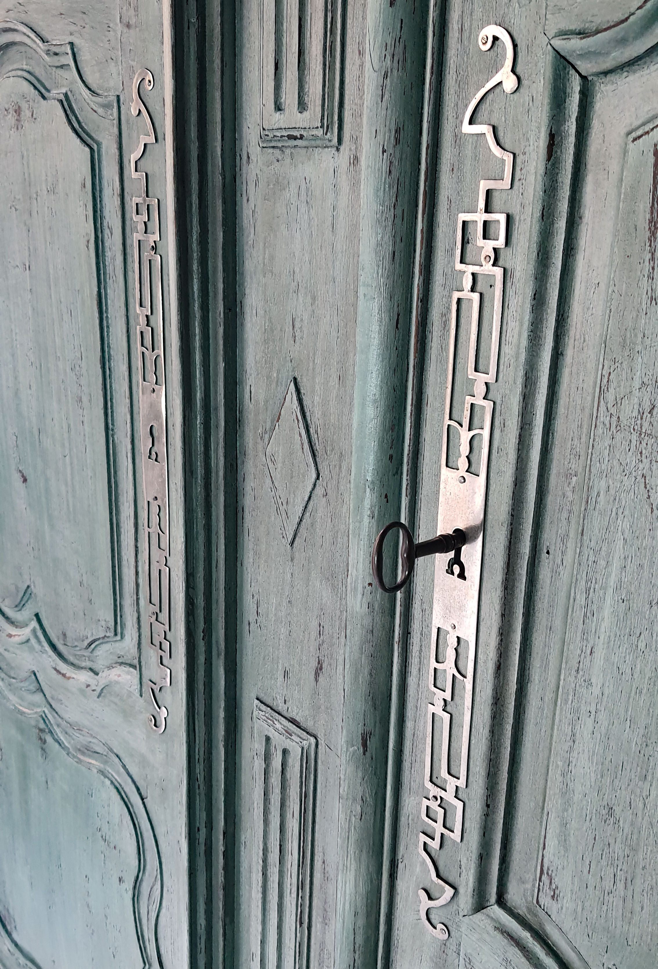 Wardrobe wardrobe 18th century Shabby Chic patinated
