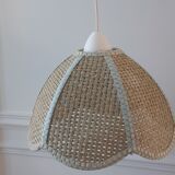 Wicker suspension flowers cannage tulip 70s