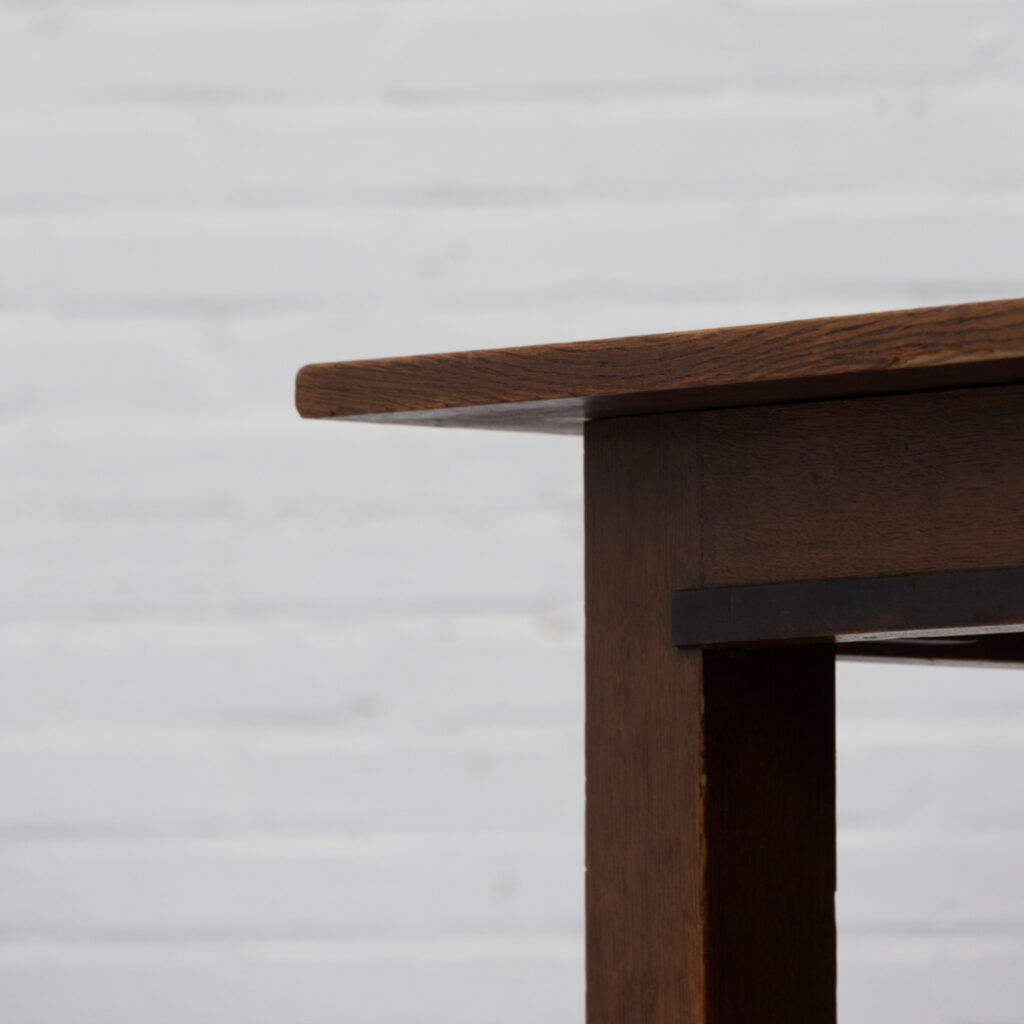 Table à manger Art Déco néerlandaise extensible des années 1920