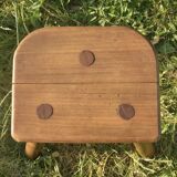 Antique tripod farm stool - wooden milking stool