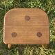 Antique tabouret de ferme tripode - tabouret de traite en bois