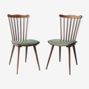 Paire de chaises Baumann modèle Menuet