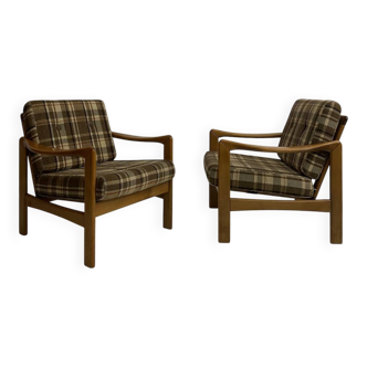 Vintage teak armchairs