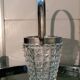 Vintage glass ice bucket, 1960s