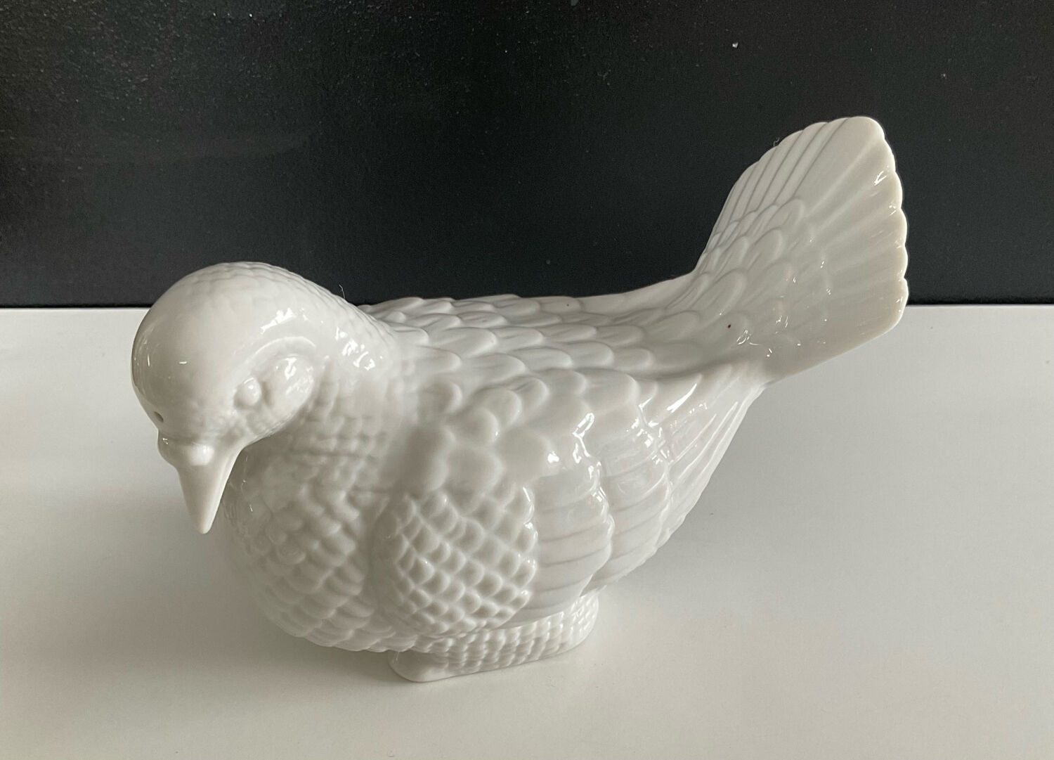 Glazed porcelain bird
