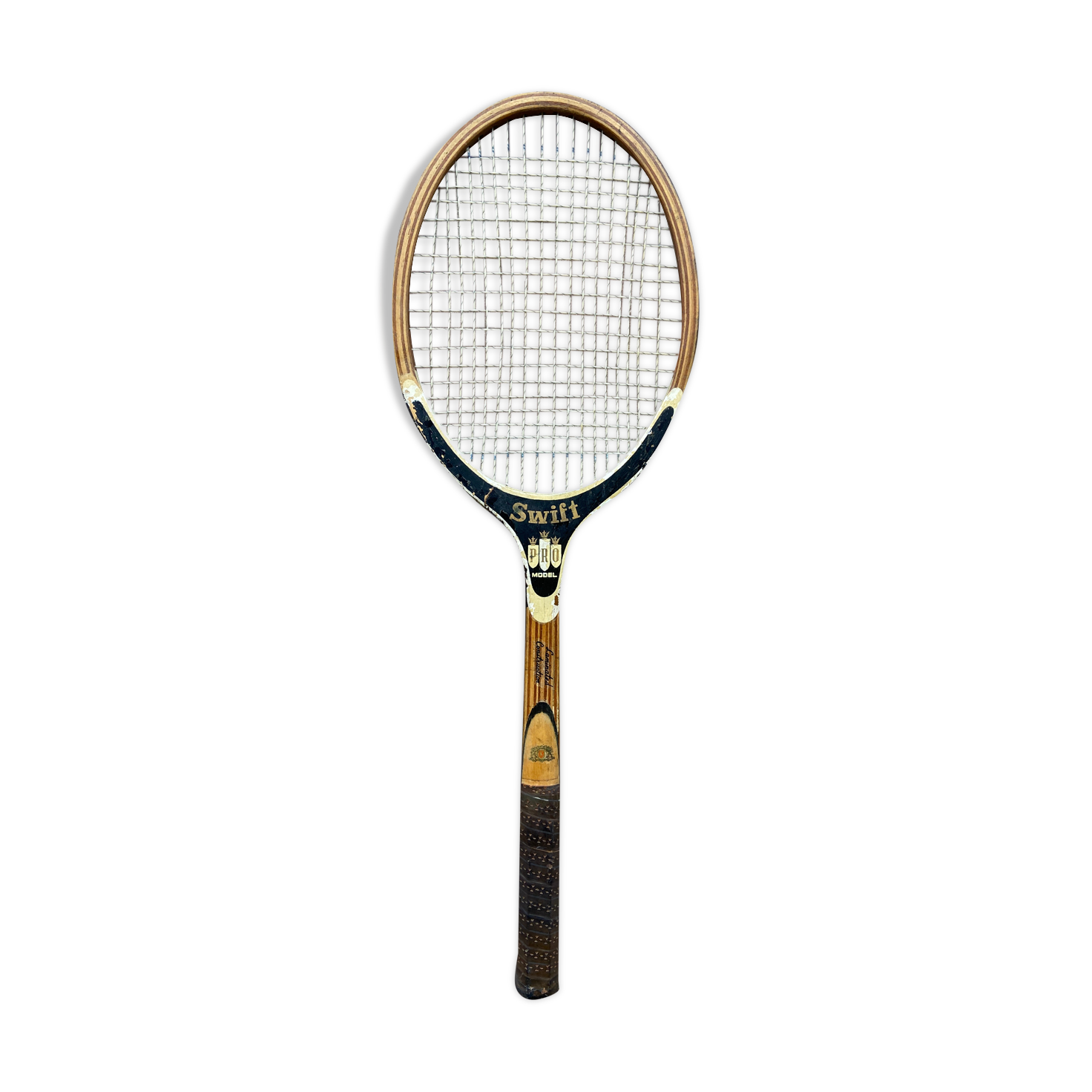 vintage 50s Swift tennis racket