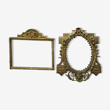Two bronze frames