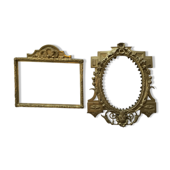 Two bronze frames