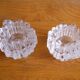 Pair of "polaris" glass candle holders by Goran Warff 1960