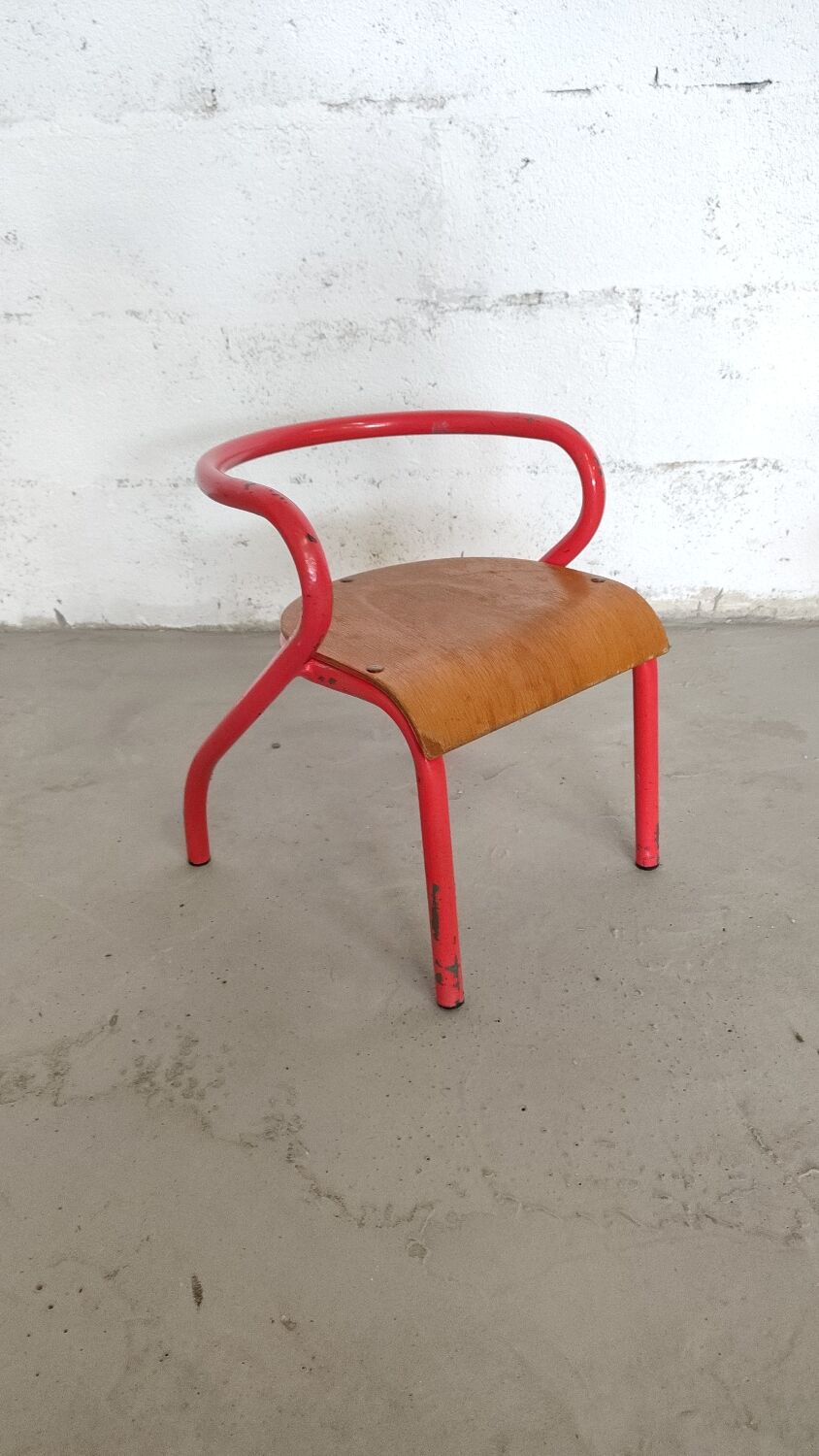 Chaise enfant Jacques Hitier vintage