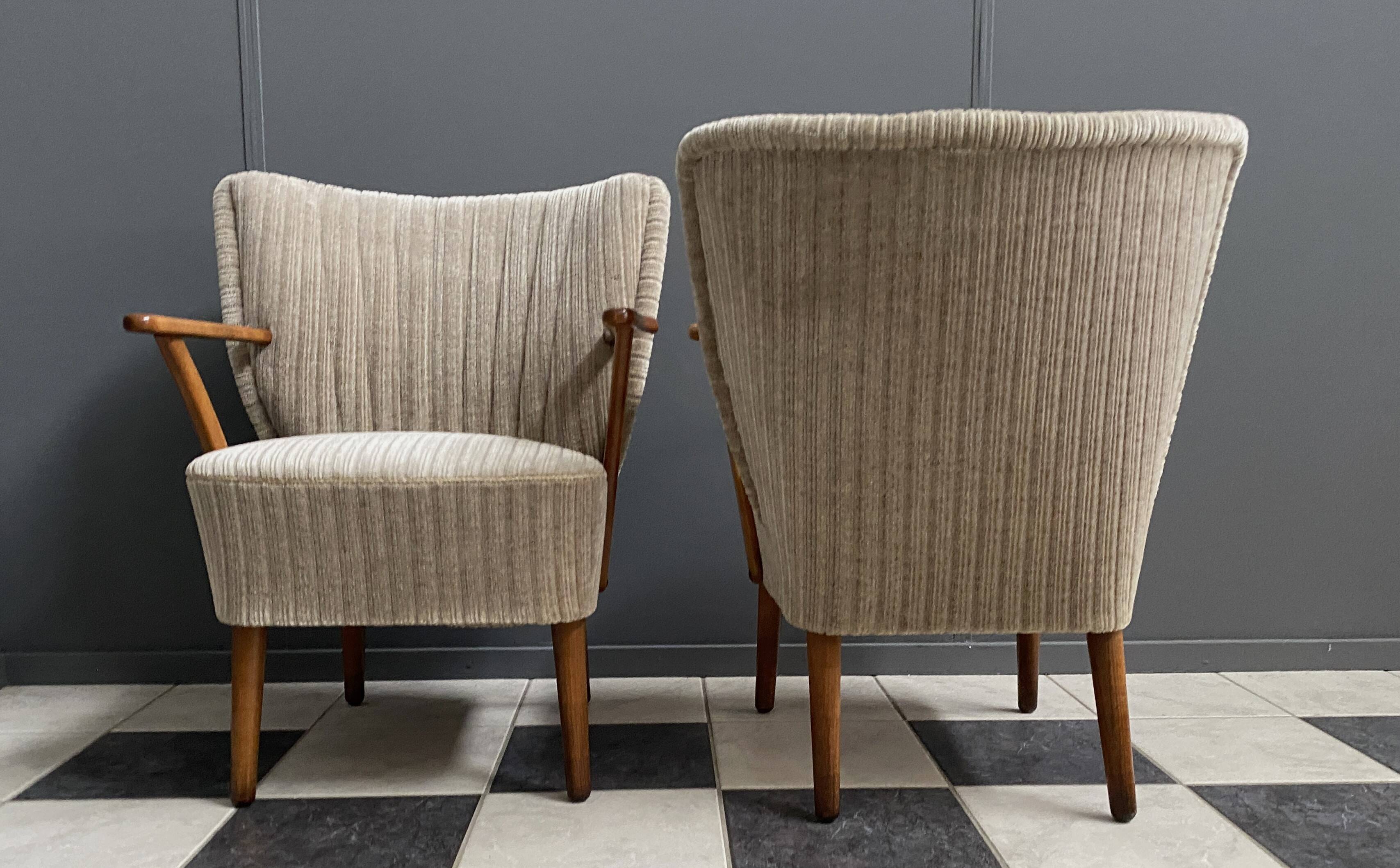 Set cocktail chairs with armrests 1960s
