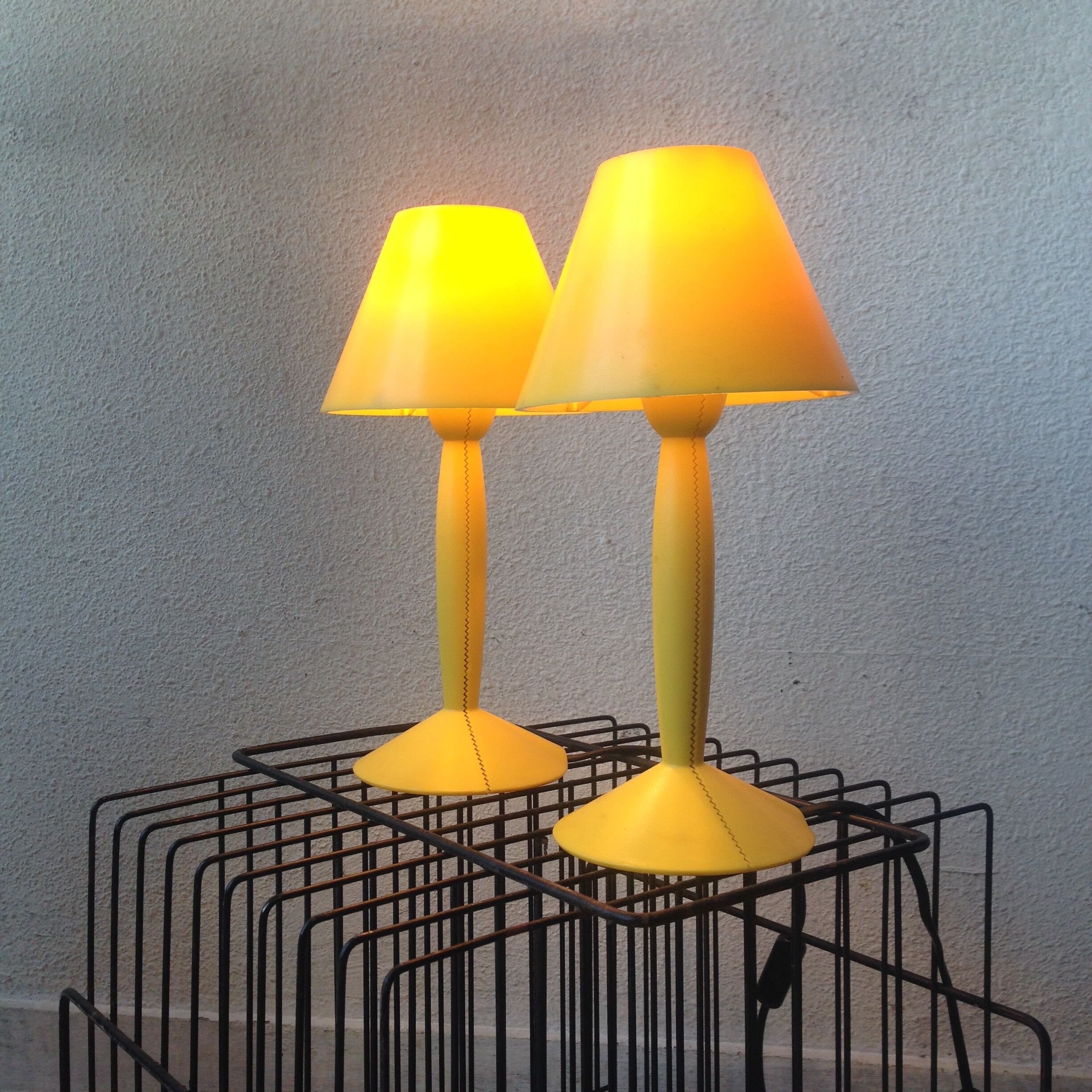 2 Starck lamps 1980 Flos edition
