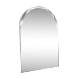 Bevelled arch mirror - 120 x 72cm