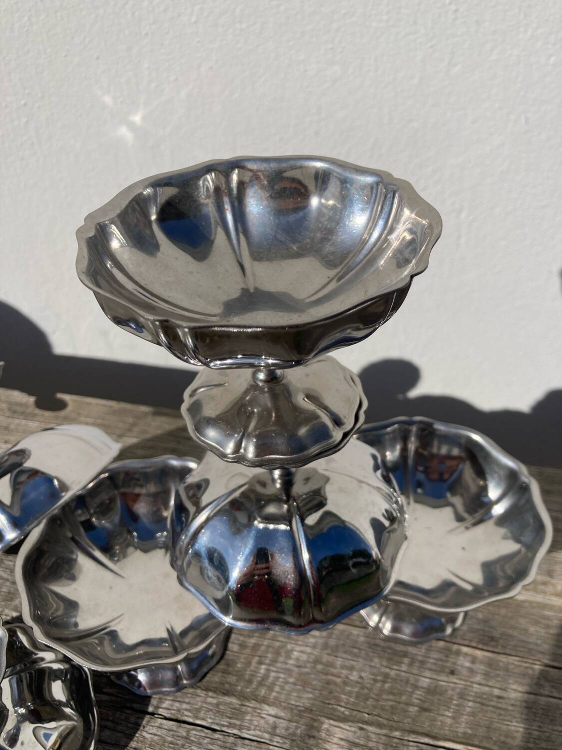 6 stainless steel cups