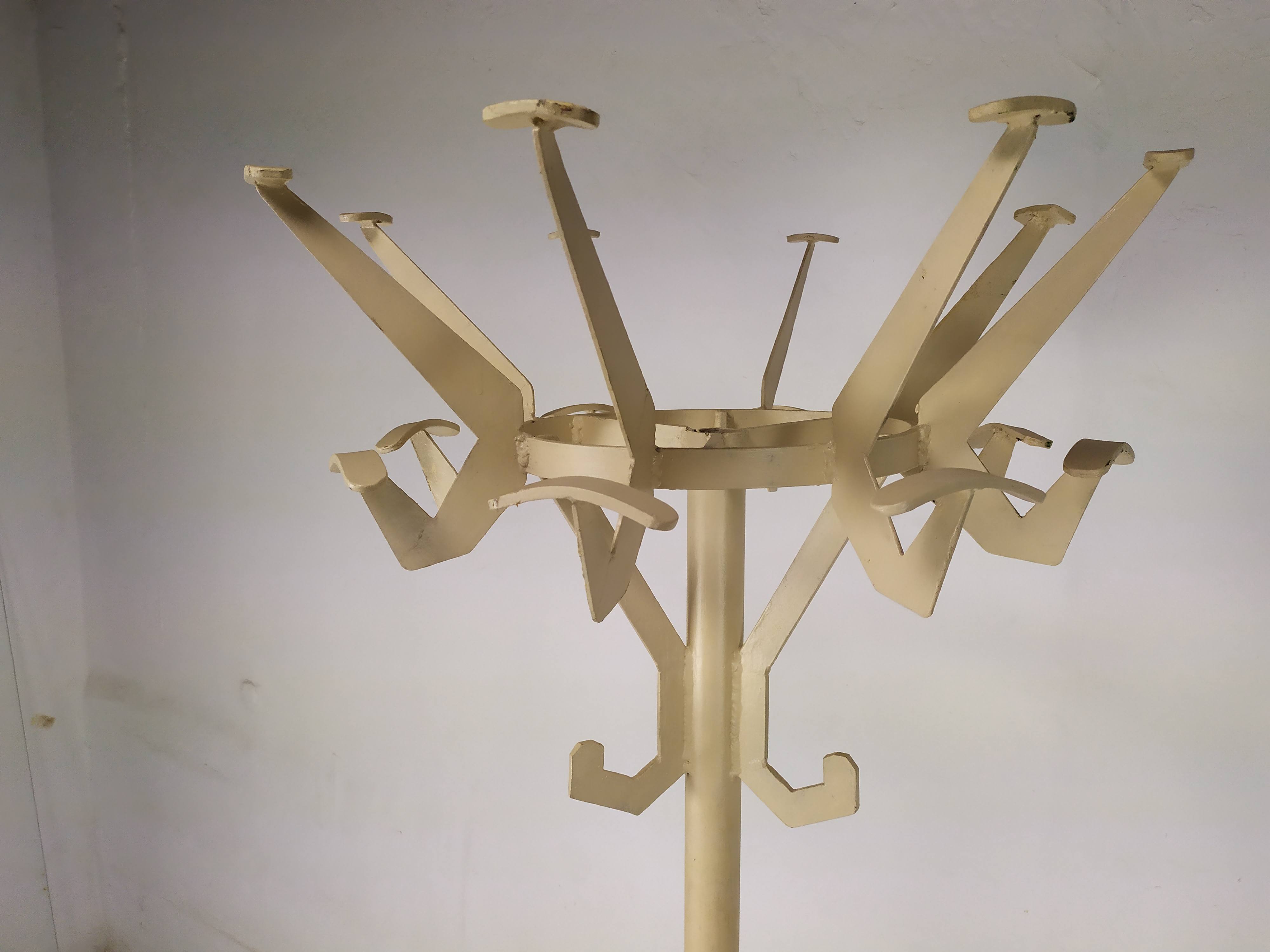 Industrial parrot coat rack