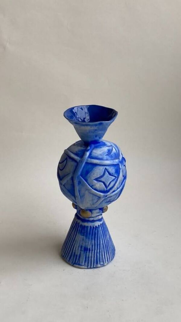 Vase céramique 1980 par Pierre Casenove