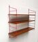 Étagère Teck Style Cordon Rouge Moderne Milieu du Siècle, Années 1960