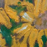 Oil on faesite, vase of flowers GEROLAMO BOLLI (Pisa 1933-2009)