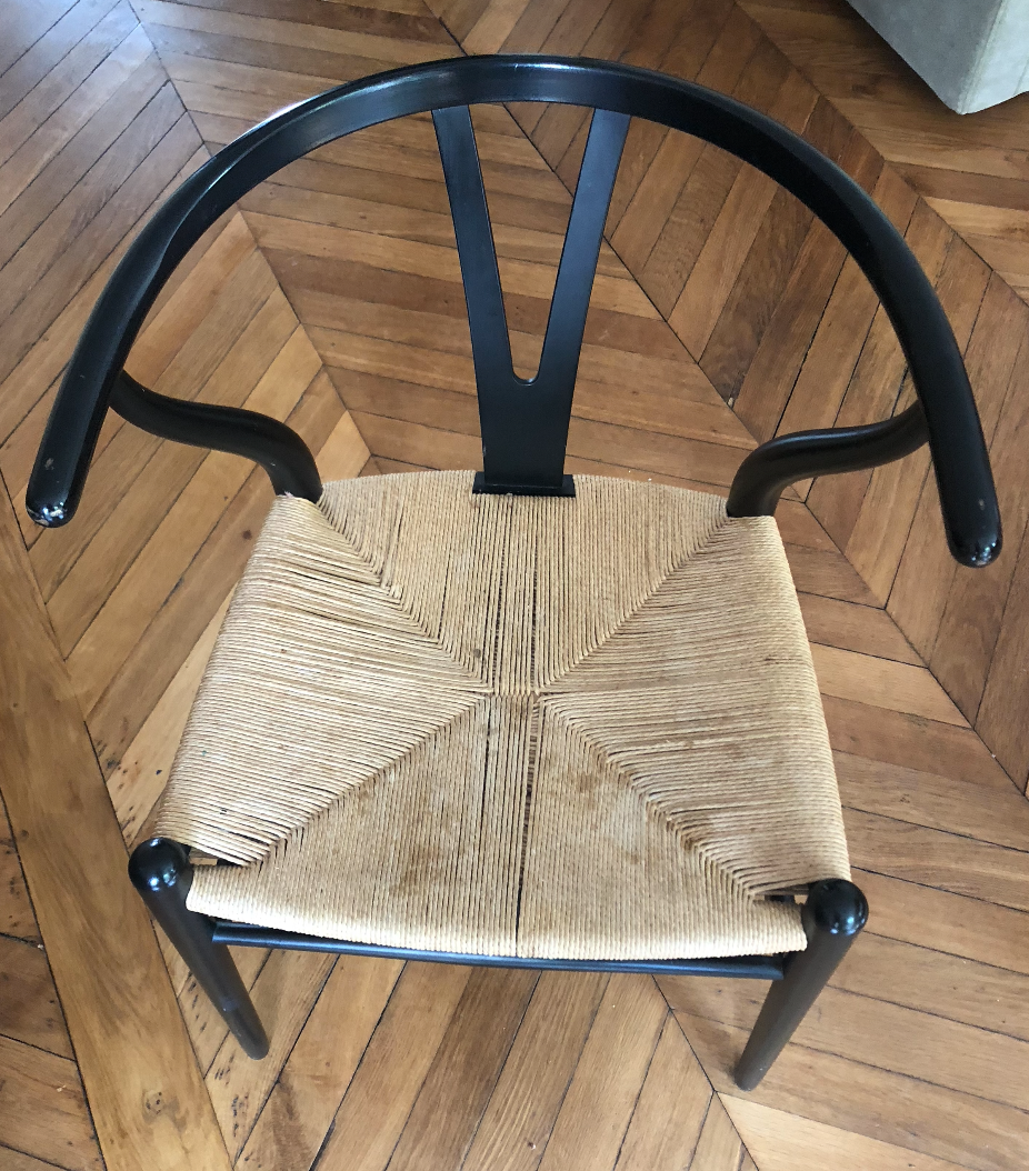 Set of 4 CH24 Wishbone chairs by Hans Wegner for Carl Hansen.