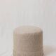 Pair of wool poufs