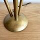 Italian three-headed brass lamp, 1950s design