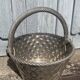 Vintage French Silver Plated Dimpled Basket