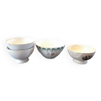 Four antique bowls