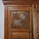 Antique carved wooden cabinet