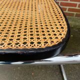 Cesca design chair b32 model in black and chrome