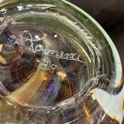 Vase Ada LOUMANI en verre soufflé dans les tons verts