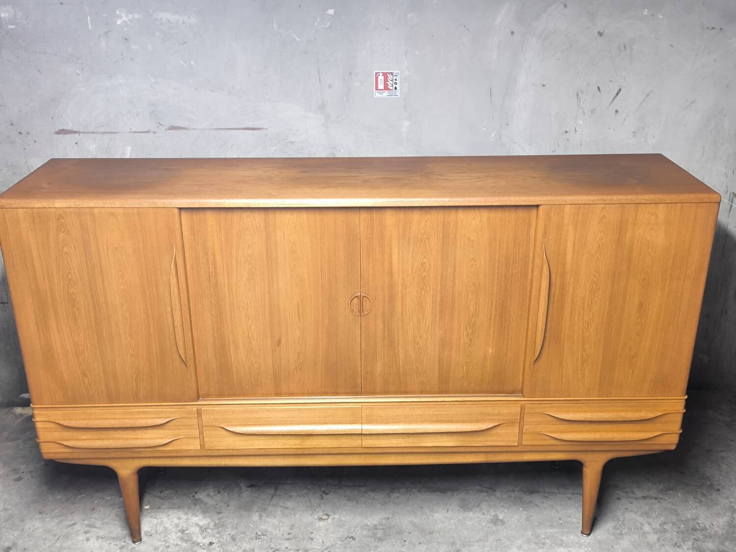 Vintage Scandinavian teak enfilade from the 1960s by Johannes Andersen.