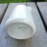 Trio de pot à lait en porcelaine blanche